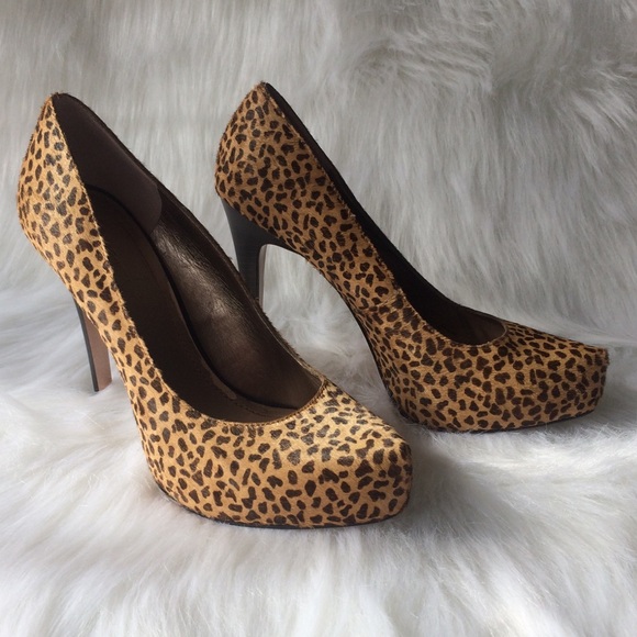 BCBGeneration Shoes - BCBGeneration Calf Hair Leopard Print Pumps, Sz 9B